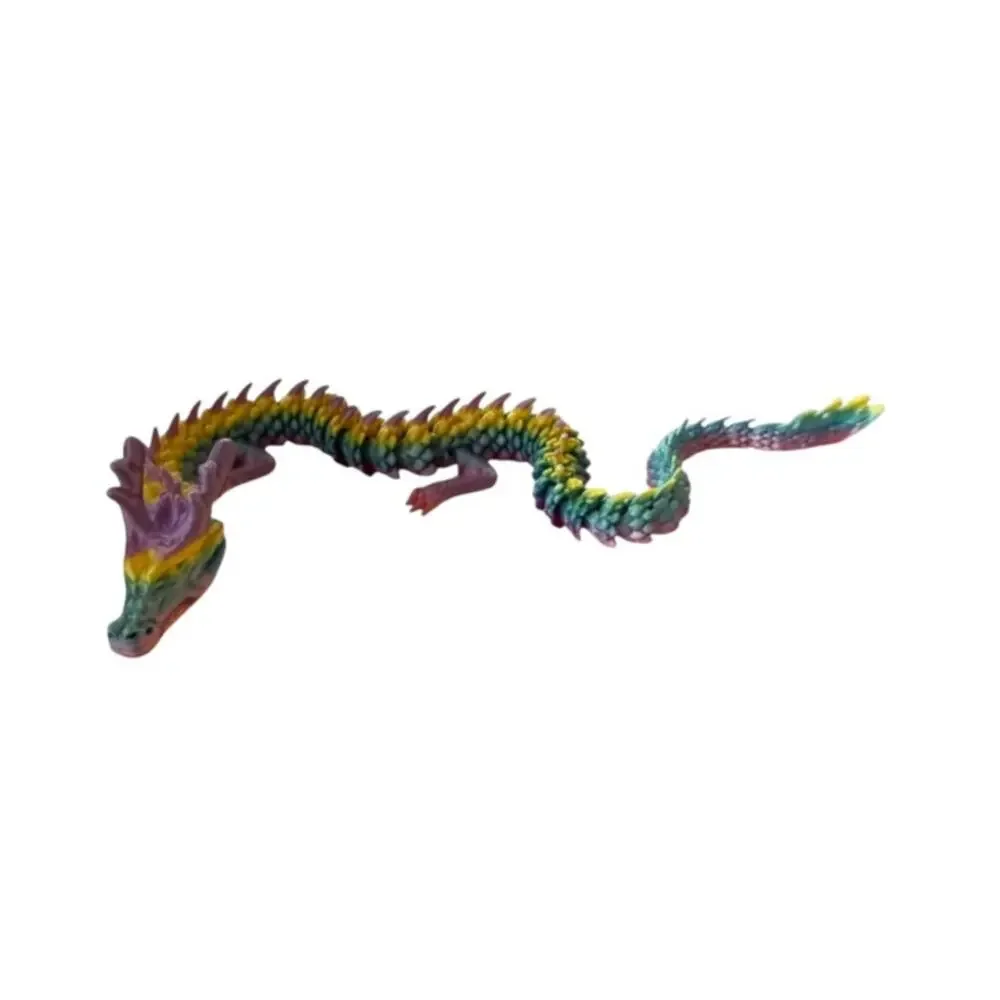 Horned Dragon 3D Printed Rainbow Multicolor NEW